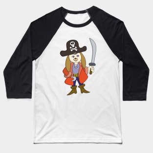 Pirate Dog Baseball T-Shirt